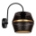 Lampada da parete PARIS 1xE27/60W/230V nero/oro