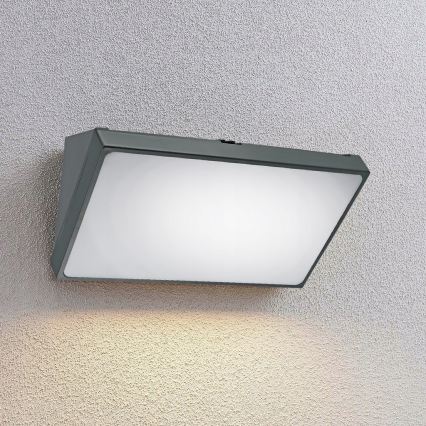 Lampada da parete LED da esterno con sensore di movimento LED/20W/230V IP65 grigia