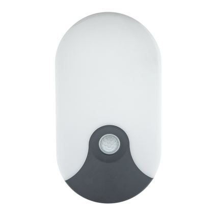 Lampada da parete per esterni LED con sensore di movimento, 18W/230V, IP44, antracite