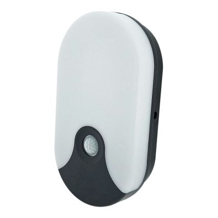 Lampada da parete per esterni LED con sensore di movimento, 18W/230V, IP44, antracite