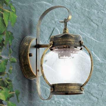 Lampada da parete per esterni TAVERNA 1xE27/60W/230V IP23 bronzo/patina