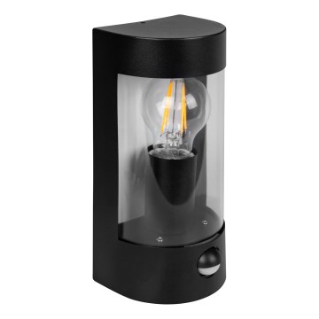 Lampada da parete per esterno con sensore di movimento 1xE27/15W/230V IP44 nero