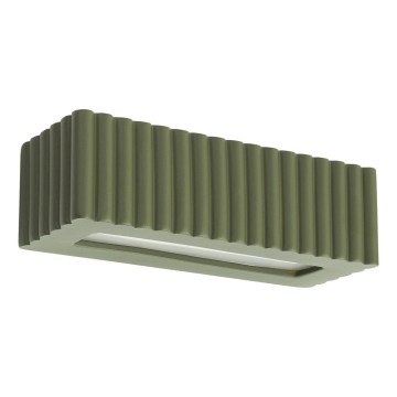 Lampada da parete RIGATA 1xE27/15W/230V ceramica/verde