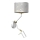 Lampada da parete SENSO 1xE27/40W/230V + 1xGU10/MR11/7W bianco