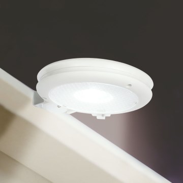 Lampada da parete solare a LED, 1,2V 1000 mAh, IP44, bianco