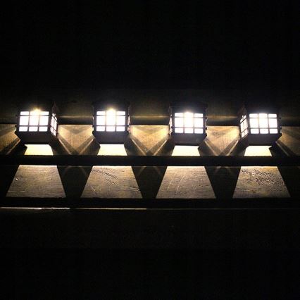 Lampada da parete solare a LED con sensore crepuscolare LED/1,2 V 600 mAh IP44