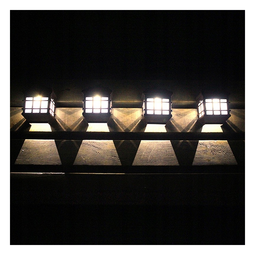 Lampada da parete solare a LED con sensore crepuscolare LED/1,2 V 600 mAh IP44