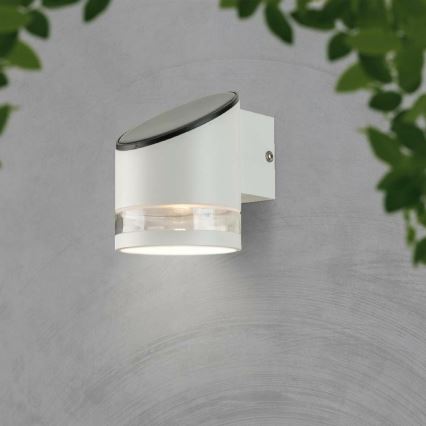 Lampada da parete solare a LED con sensore LED/1W/3,7V IP44 3000K bianco