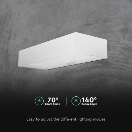 Lampada da parete solare a LED con sensore LED/6W/3,7V IP65 4000K bianco