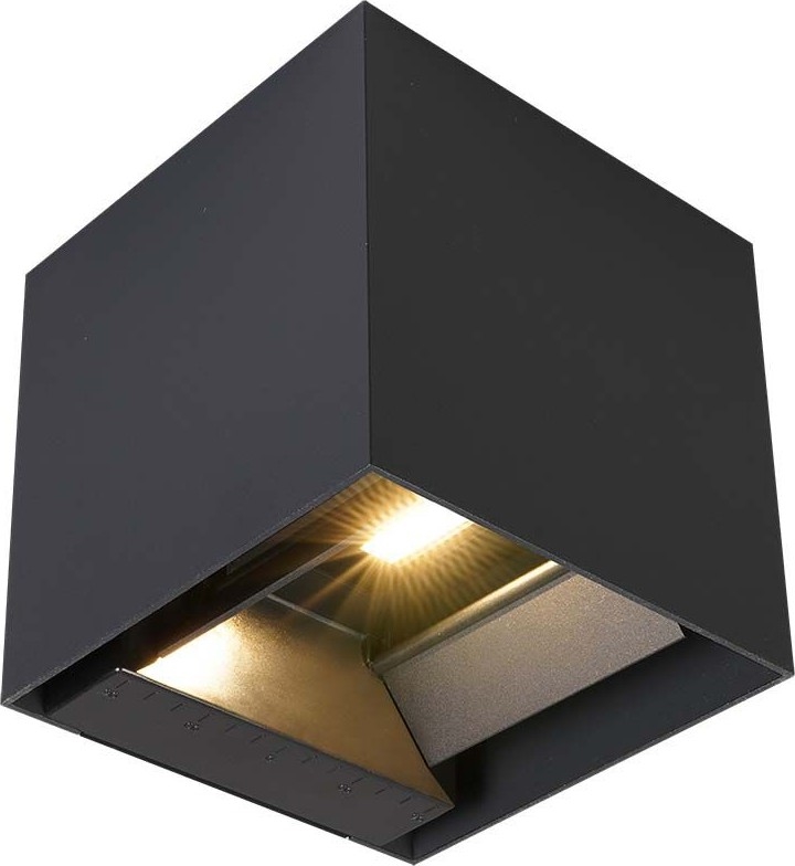 Lampada da parete solare a LED con sensore LED/9W/5V 3000/4000/5000K IP65 2600 mAh antracite