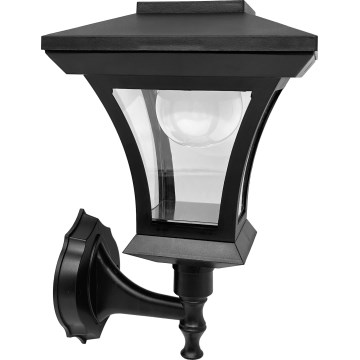 Lampada da parete solare a LED TIRANA LED/1,2V 1800 mAh IP44 nera
