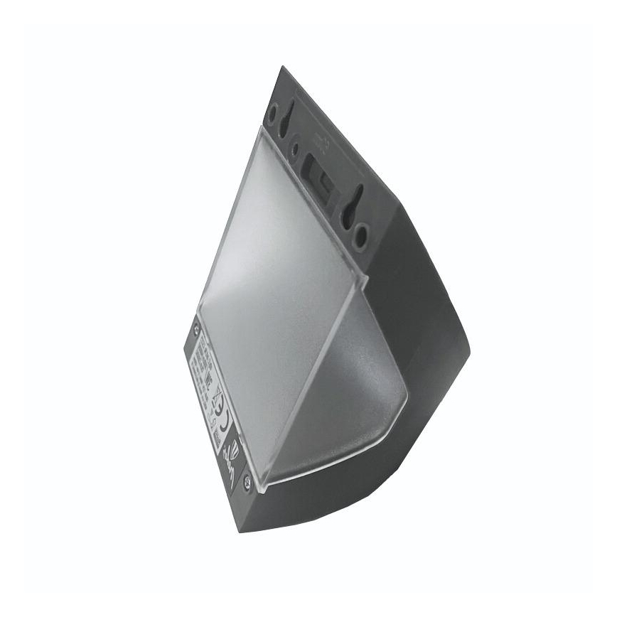 Lampada da parete solare a LED con sensore LED/3W/3,7V 3000/4000K 1200 mAh IP54 antracite