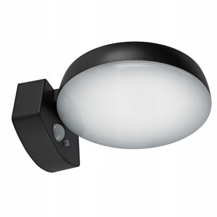 Lampada da parete solare a LED dimmerabile con sensore LED/3W/3,7V 1800 mAh IP54 nera