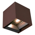Lampada da parete solare con sensore LED/9W/3,7V 3000/4000/5000K IP65 2600 mAh marrone