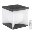 Lampada da parete solare dimmerabile LED/8W/3,7V IP65 3000K 5200 mAh con telecomando