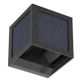 Lampada da parete solare LED con sensore, 9 W, 3,7 V, 3000/4000/6000 K, IP65, 2600 mAh, nera