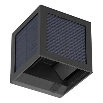 Lampada da parete solare LED con sensore, 9 W, 3,7 V, 3000/4000/6000 K, IP65, 2600 mAh, nera
