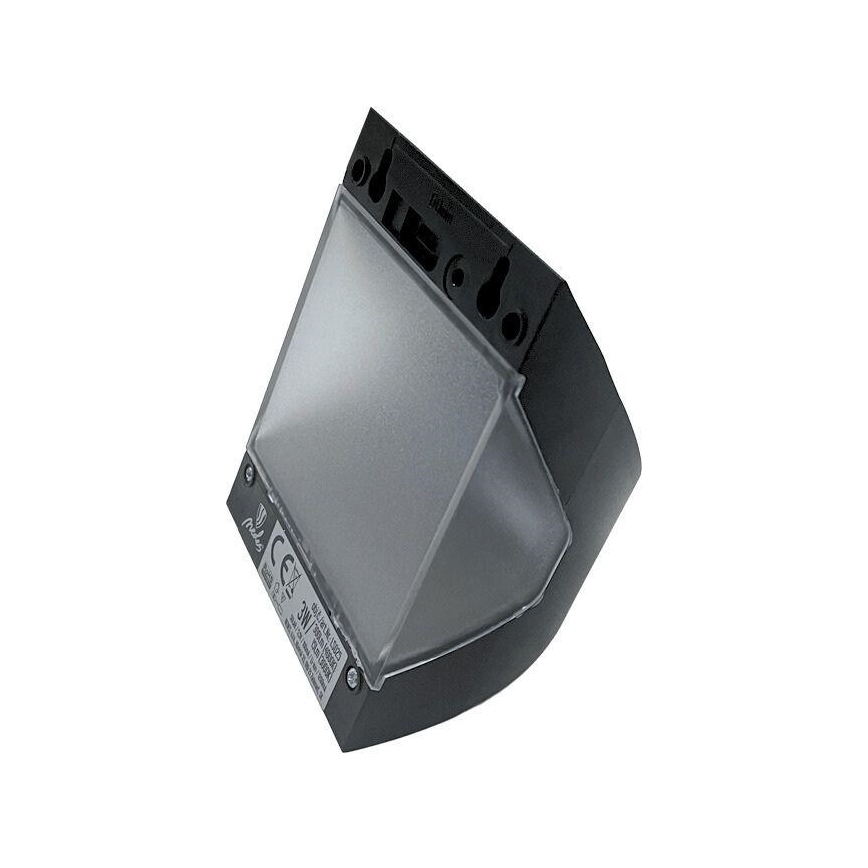 Lampada da parete solare LED con sensore LED/3W/3,7V 3000/4000K 1200 mAh IP54 nera