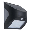Lampada da parete solare LED con sensore LED/3W/3,7V 3000/4000K 1200 mAh IP54 nera