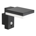 Lampada da parete solare LED da esterno con sensore LED/5,5W/3,7V 3000K IP54 2200 mAh