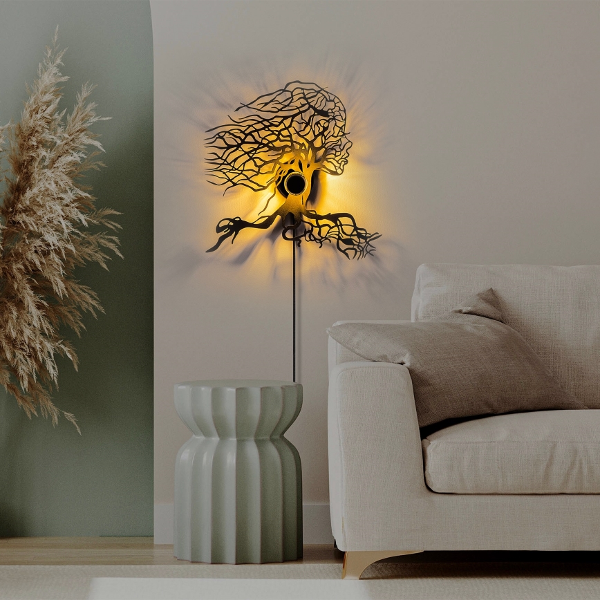 Lampada da parete TREE WOMAN 1xE27/40W/230V nera