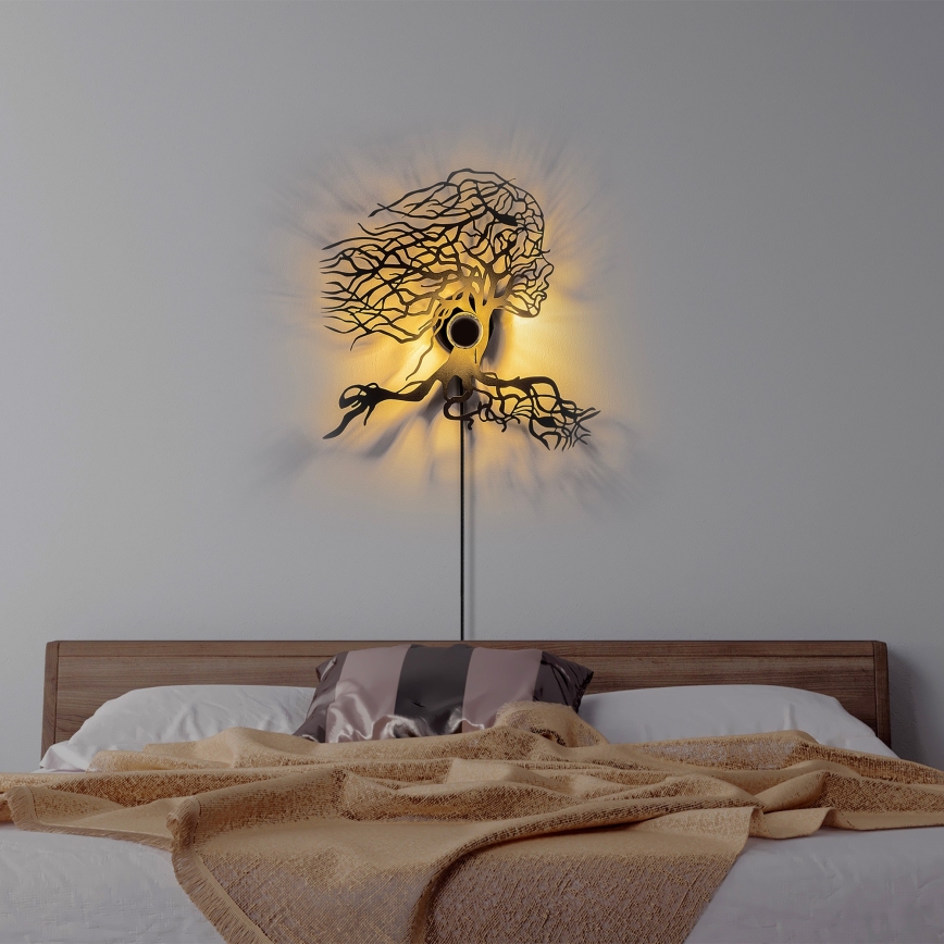 Lampada da parete TREE WOMAN 1xE27/40W/230V nera