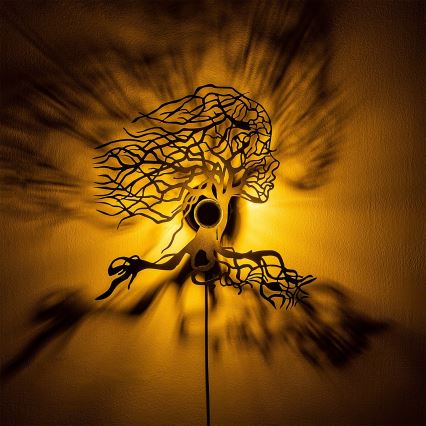 Lampada da parete TREE WOMAN 1xE27/40W/230V nera