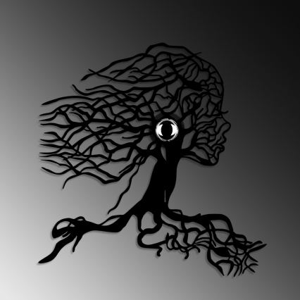 Lampada da parete TREE WOMAN 1xE27/40W/230V nera