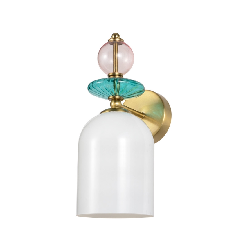 Lampada da parete TROPEA 1xE27/15W/230V dorata/rosa fumé/blu/bianca