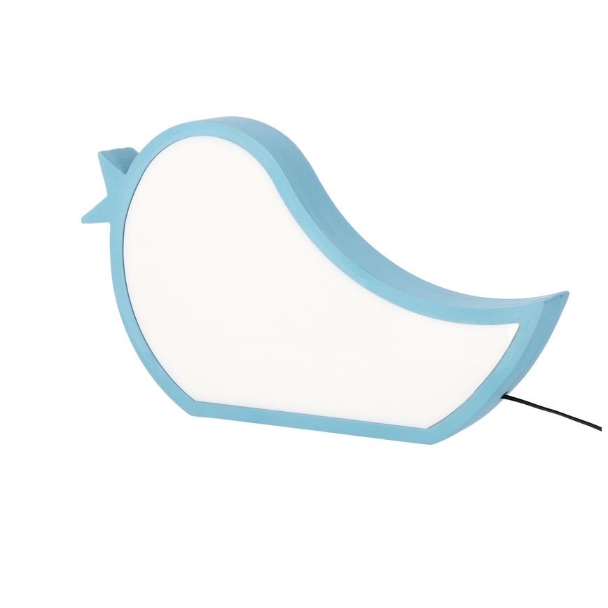 Lampada da scrivania LED per bambini BIRD LED/12W/230V blu
