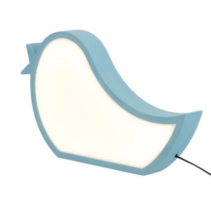 Lampada da scrivania LED per bambini BIRD LED/12W/230V blu