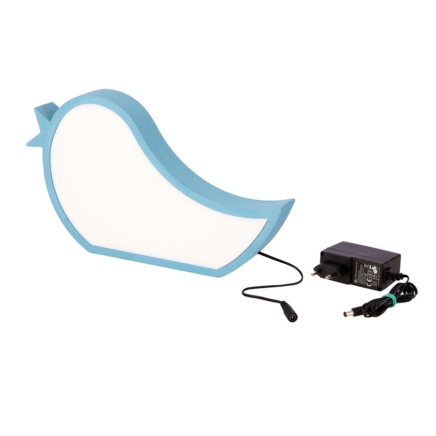 Lampada da scrivania LED per bambini BIRD LED/12W/230V blu