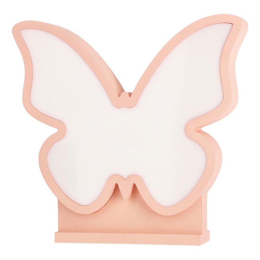 Lampada da scrivania per bambini a LED BUTTERFLY LED/14W/230V rosa