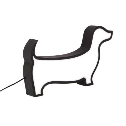 Lampada da scrivania per bambini DOG LED/12W/230V nera