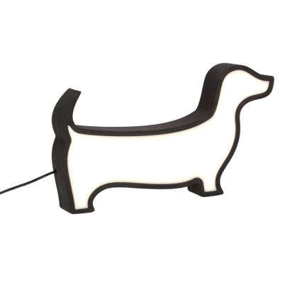 Lampada da scrivania per bambini DOG LED/12W/230V nera