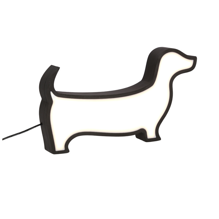 Lampada da scrivania per bambini DOG LED/12W/230V nera