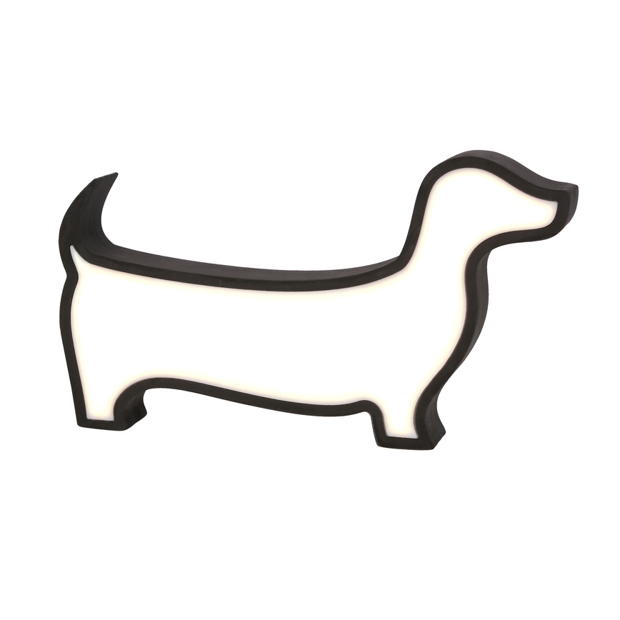 Lampada da scrivania per bambini DOG LED/12W/230V nera