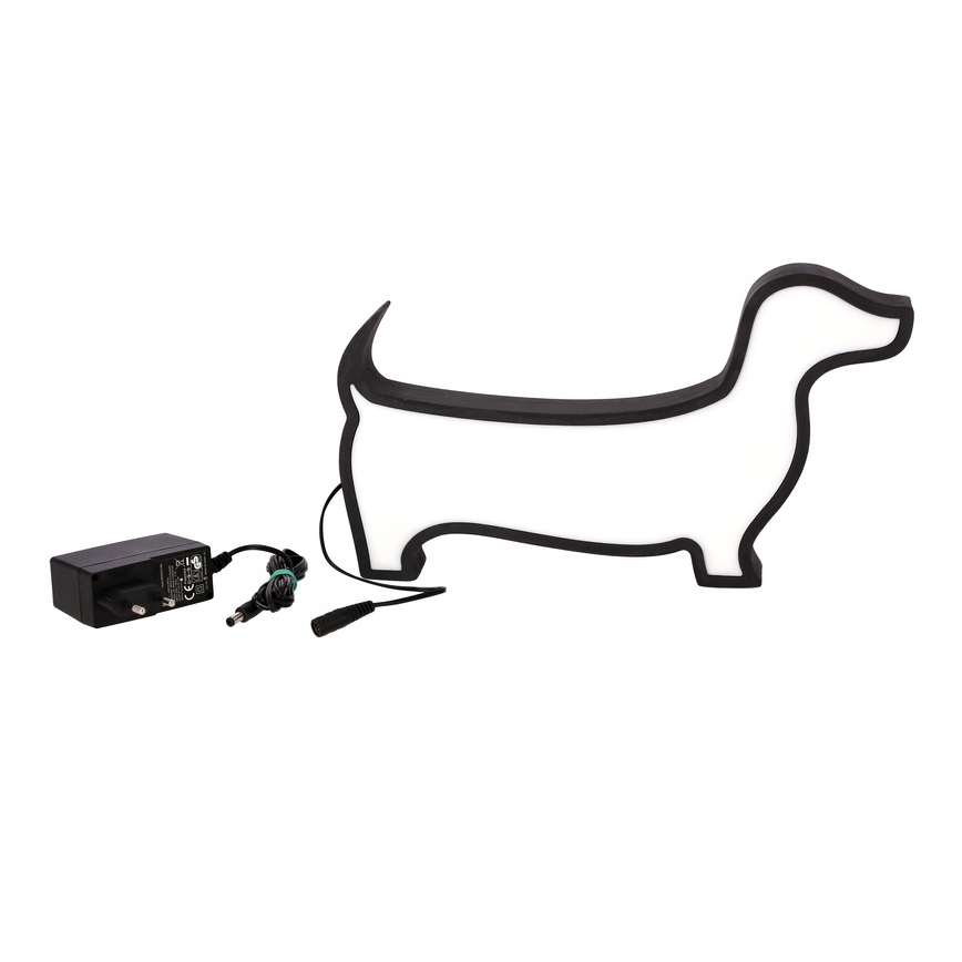 Lampada da scrivania per bambini DOG LED/12W/230V nera