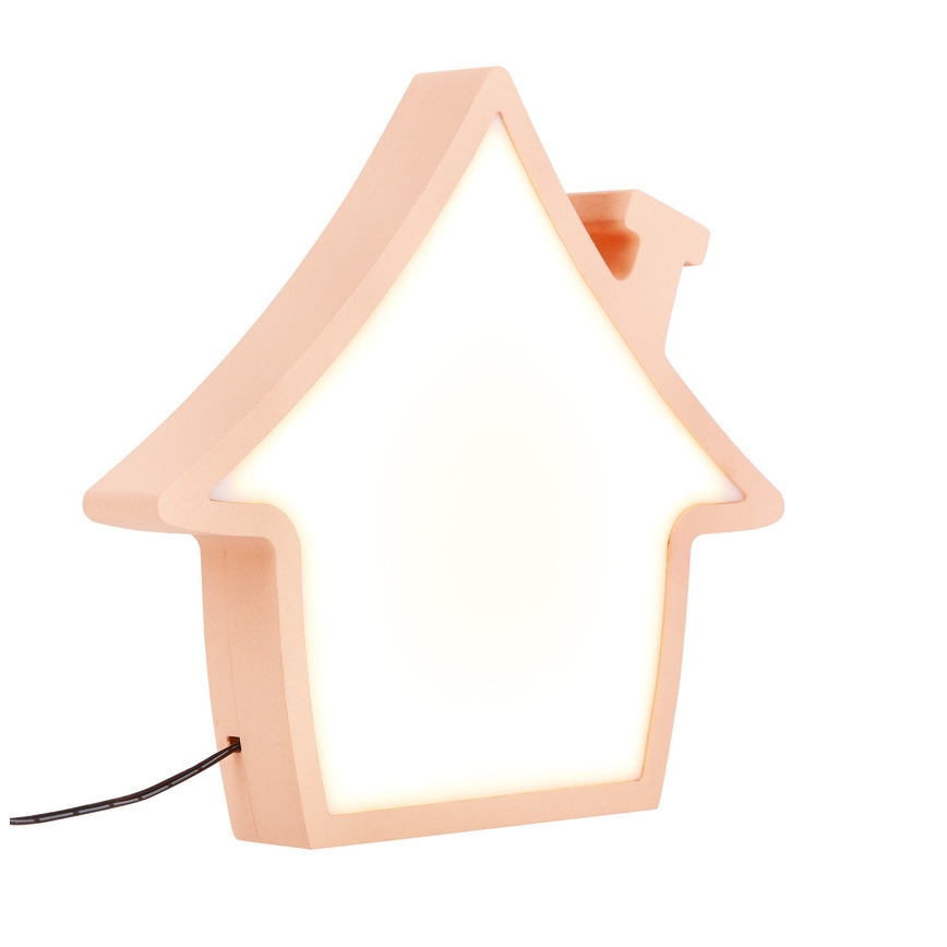 Lampada da scrivania per bambini HOUSE LED/10W/230V rosa