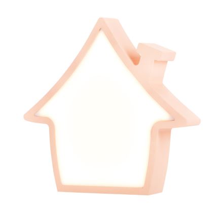 Lampada da scrivania per bambini HOUSE LED/10W/230V rosa