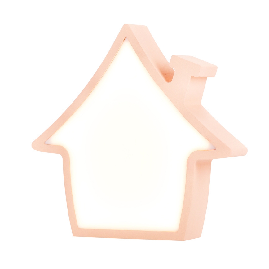 Lampada da scrivania per bambini HOUSE LED/10W/230V rosa