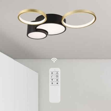 Lampada da soffitto dimmerabile ALIZEE LED/30W/230V 3000-6500K nero/oro