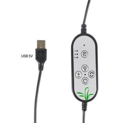 Lampada da soffitto LED dimmerabile con clip per piante in crescita LED/15W/5V