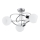 Lampada da soffitto MAMBO 3xE27/15W/230V cromo lucido