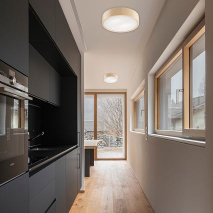 Lampada da soffitto NATURAL 2xE27/60W/230V Ø 37,5 cm in pino