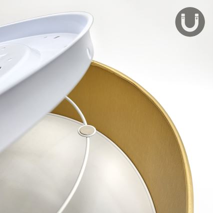 Lampada da soffitto SIRJA 2xE27/15W/230V Ø 45 cm marrone/oro