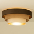 Lampada da soffitto WENTA 1xE27/60W/230V Ø 50 cm marrone/iuta/beige