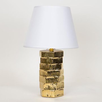 Lampada da tavolo 1xE14/40W/230V bianco/oro