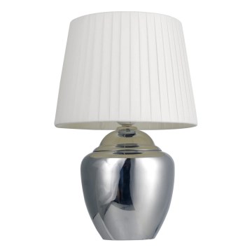 Lampada da tavolo 1xE27/25W/230V cromo lucido