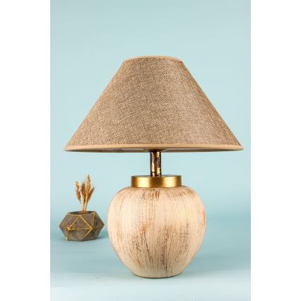 Lampada da tavolo 1xE27/40W/230V beige